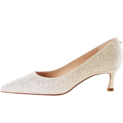 7or9婚鞋新娘鞋水晶高跟鞋大码尖头秀禾婚纱单鞋订婚礼物流金香槟