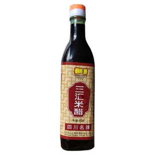 三汇米醋450ml买三送一渠县特产三汇醋纯粮酿造蘸水烹饪调味包邮