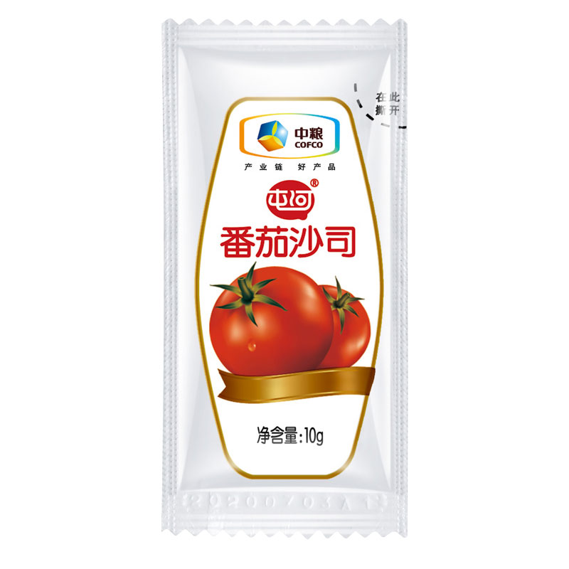 中粮屯河番茄沙司10g*1袋无添加防腐剂薯条蘸酱小袋装