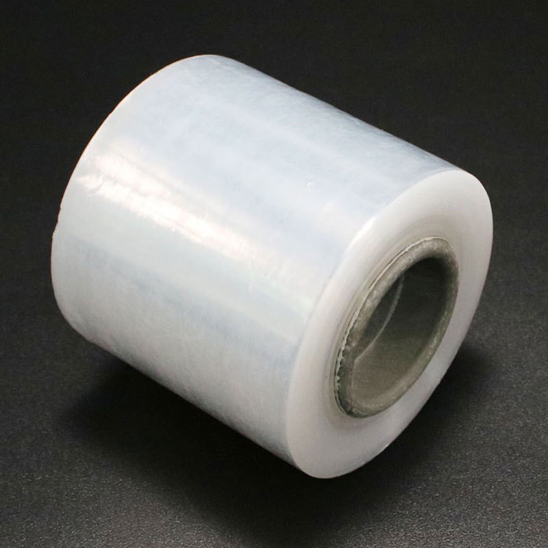 pe电线缠绕膜8cm透明自用膜膜粘卷线包装pe手扎厂家膜小