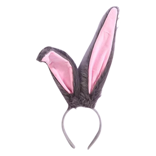 朱迪警官兔子耳朵发箍迪士尼毛绒头箍疯狂动物城圣诞节兔女郎头饰