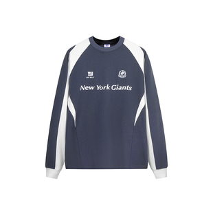 NFL美橄超级碗NY巨人球队美式运动训练Jersey球衣复古撞色长袖T恤