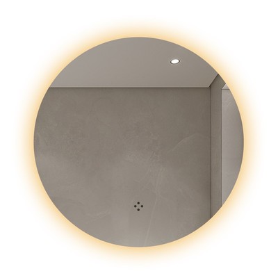 圆形发光浴室镜挂墙带灯led防雾