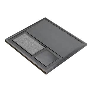 天然乌金石茶盘定制尺寸茶桌配件内嵌入式家用整块盖板茶台漏水板