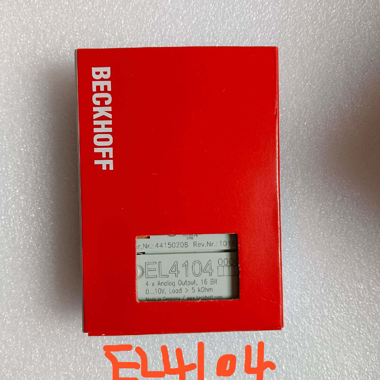 倍福模块型号EL4104现货更多型号联