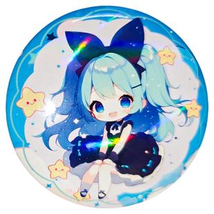 祎诺优品吧唧定制58mm覆膜来图diy徽章谷子高清自印自制动漫周边