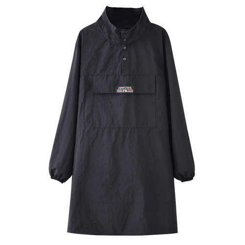 舒适防泼水围腰套头围裙耐穿防油家用厨房做饭罩衣外穿干活工作服