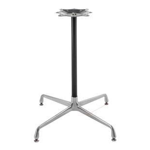 十字铝桌脚轻奢铝质餐台架不锈钢户外脚咖啡桌茶几脚奶茶店四星脚