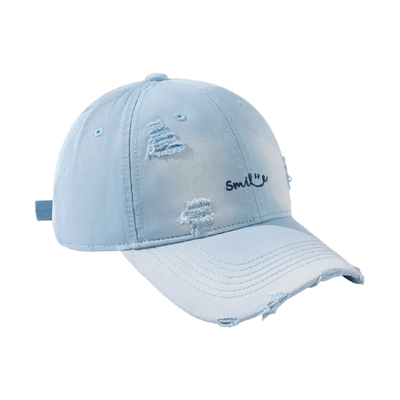 复古做旧棒球帽女四季可戴鸭舌帽