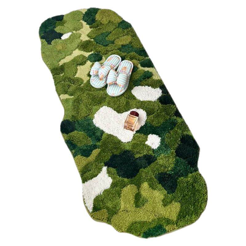 青尚 苔藓毛绒床边毯创意森林卧室地毯秋冬季加厚客厅沙发地毯垫