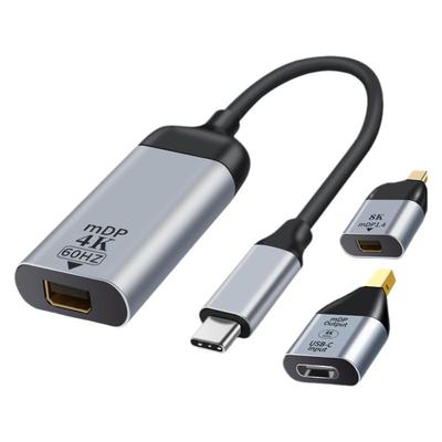 匠视 typec转minidp转接头4K高清转接器适用于华为小米苹果电脑macbook笔记本连接显示器电视机