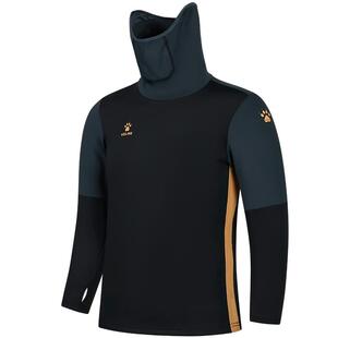 卡尔美面罩款儿童足球训练服春秋季保暖高领运动卫衣跑步长袖T恤