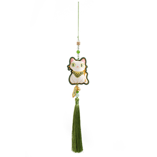 【杭州工艺美术博物馆】糯雪铃音挂件猫咪文创流苏多功能包挂车挂