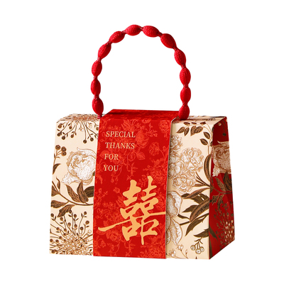 结婚喜糖盒子婚礼手提喜糖袋2025