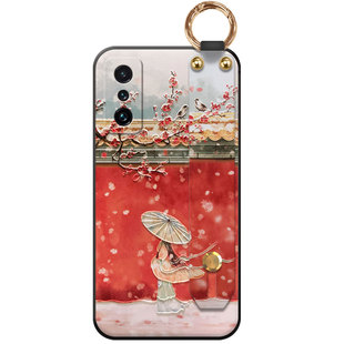 适用红米k80立体k70浮雕手机壳k60至尊pro故宫k50国风k40s文创k30s腕带支架雪景e游戏电竞防摔10x硅胶梅花女