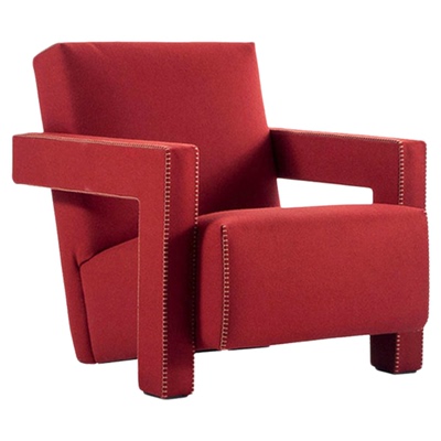 意式进口磨砂皮Utrecht扶手椅