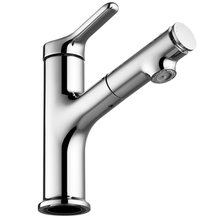 恒洁面盆龙头抽拉浴室洗发家用洗手盆冷热升降旋转宽幅水龙头902B