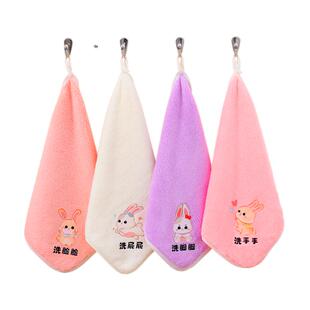 婴儿口水巾新生儿珊瑚绒超软小方巾宝宝专用洗脸巾儿童正方形毛巾