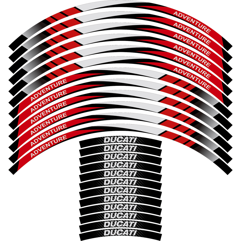 适用杜卡迪摩托车轮毂贴V4S蛟龙400大魔鬼monster950机车炫酷贴纸
