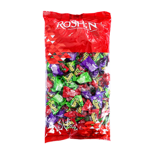 乌克兰进口如胜酸爆糖什锦水果味爆浆夹心喜糖小酸酸0脂肪500g