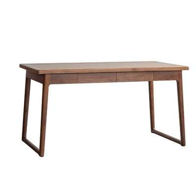 新中式小型胡桃木阳台实木茶桌