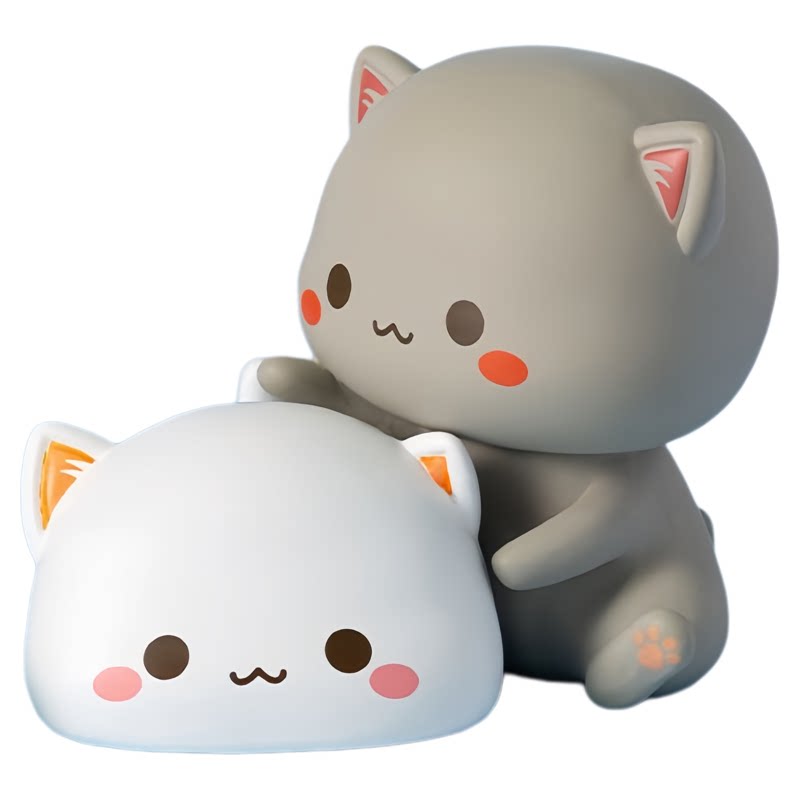 蜜桃猫第二弹系列盲盒情侣礼物