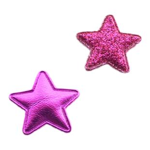 2.5CM小号五角星布贴 手工头饰发饰DIY饰品配件 儿童发夹发绳材料