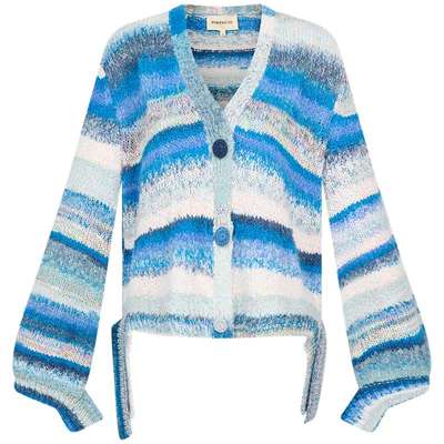 【赵今麦同款】宝姿PORTSPURE女装秋冬慵懒减龄V领针织毛衣开衫