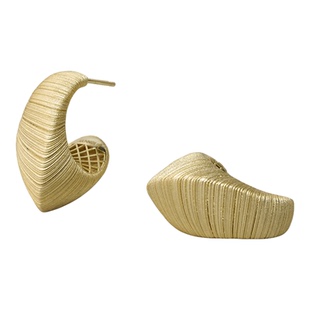 JUUNNGLE洲谷缚光潺丝弯月耳钉女小众高级感耳坠配饰品礼物送女友