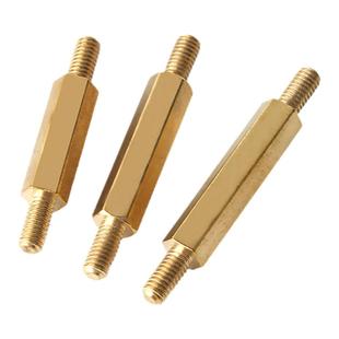 双头六角铜柱螺柱双头螺丝柱两头牙外螺纹隔离柱连接杆支撑柱M3M4