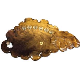 整块金丝楠木茶盘实木大号茶海特价功夫茶具根雕茶台排水托盘包邮