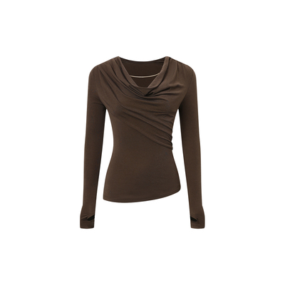 CNLEEWEI可拆金属链条荡领打底女