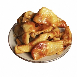 正宗五香熏鸡皮山东特产卤味烤鸡腿皮熟食小吃真空开袋即食下酒菜