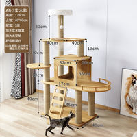 The cat climbing frame, cat bed, cat tree integrated large cat frame, space capsule, sky column, cat climbing frame, cat scratch board takes up little space thumbnail 3