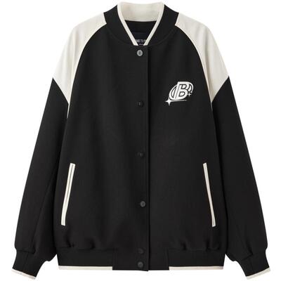 PEACEBIRD/太平鸟撞色棒球外套