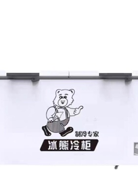 冰熊铜管商用大容量冷冻节能冰柜