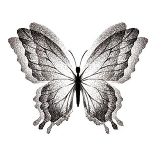 再变 迷幻蝶果汁草本纹身贴女后背防水持久女高级感蝴蝶纹身贴