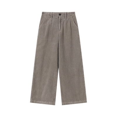 VLABMADE复古双褶水洗灯芯绒长裤