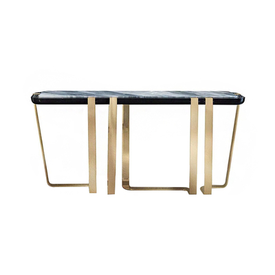 意式轻奢高端玄关台极简不锈钢