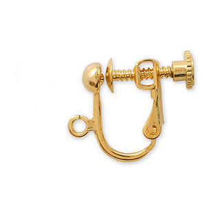 贵和KIWA耳饰diy配件4-5MM豆豆不痛U型耳夹无耳洞专用可调节耳环