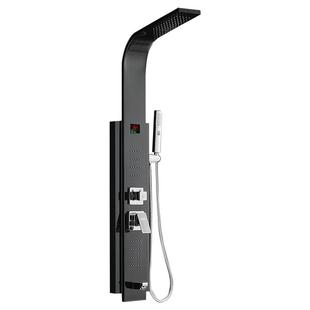 德国德希顿6022淋雨喷头套装家用恒温增压淋浴屏浴室洗澡枪灰花洒