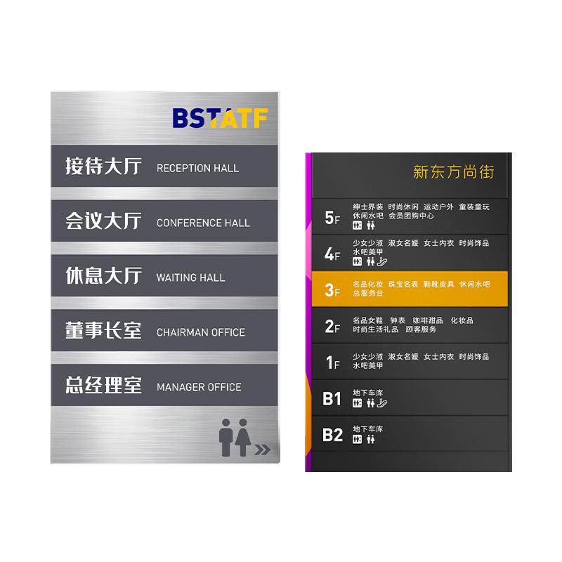 楼层索引牌标识牌指示牌定制铝合金可更换公司写字楼层索引牌酒店电梯医院消防广告指示牌楼层索引标识牌定制