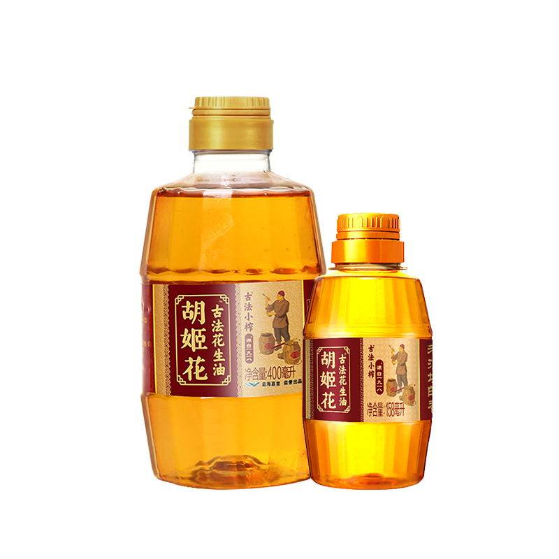 胡姬花古法小榨500g组合花生油