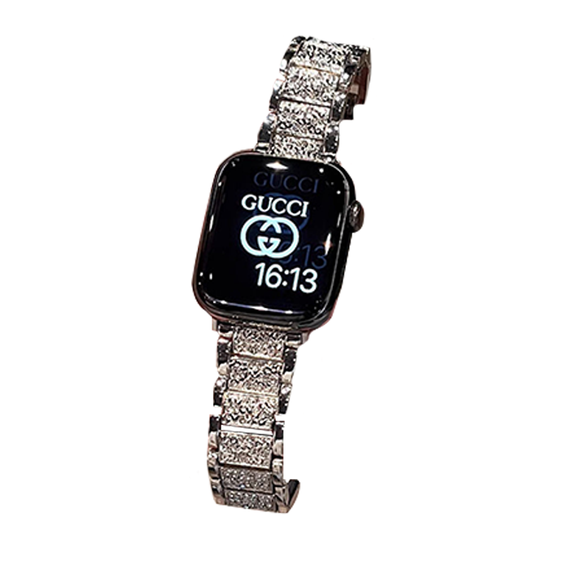 iwatchs10满天星镶钻s9女表链