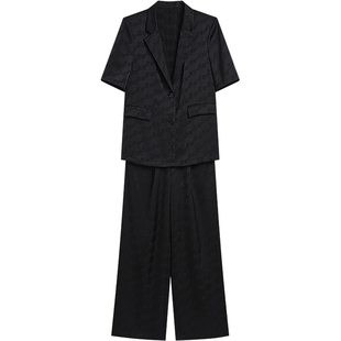 KBNE2025年新款小众不撞款套装短袖长裤又a又飒高端时尚洋气减龄