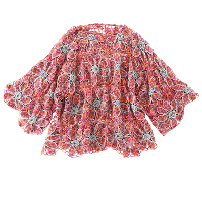 细柳原创马海毛加大码镂空毛衣