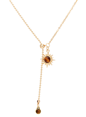 【虎眼石吊坠项链】【毛衣链】