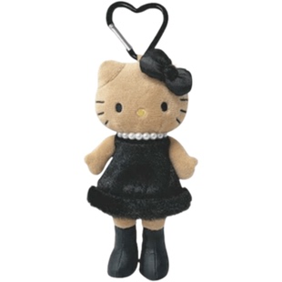 (国现)日本三丽鸥黑皮长腿hellokitty猫挂件珍珠粉豹纹校服爱心扣