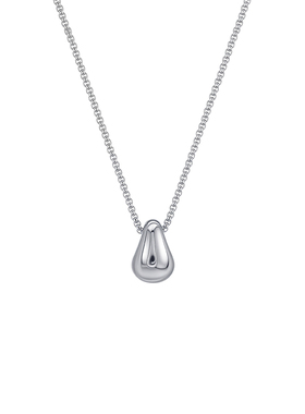 双层水滴钛钢项链毛衣链轻奢