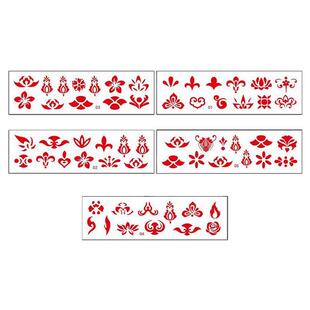 儿童花钿眉心贴女孩宝宝额头印花纹身贴纸成人汉服古装古风美人贴